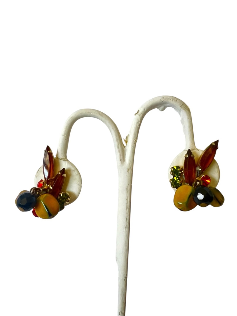 Juliana Carmen Miranda D&E book piece clip on Earrings
